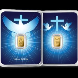 1 gram Gold Bar - Blessings of Jesus Christ (Dove & Cross TEP)