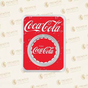 Coca-Cola® 1 oz Silver Colorized Round (Bottle Cap)