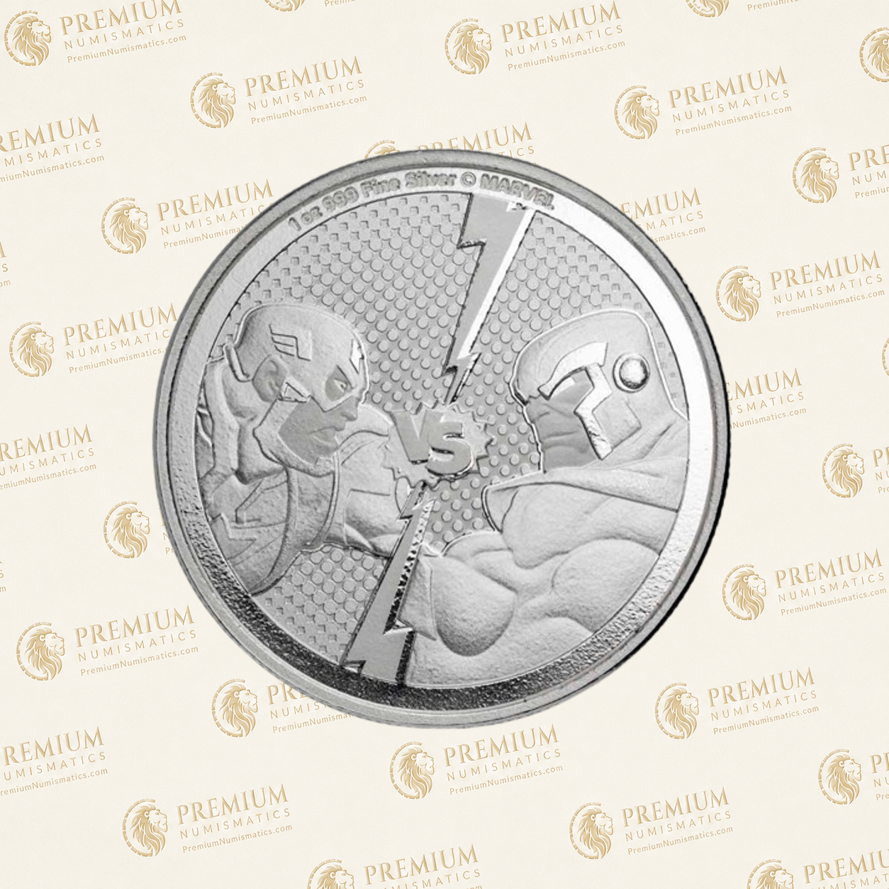 2025 1 oz Ag $2 Captain America vs Thanos (MD® Premier + PCGS FS) - Image 3