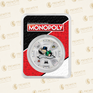2024 Samoa 1 oz Silver Mr. Monopoly Colorized with TEP