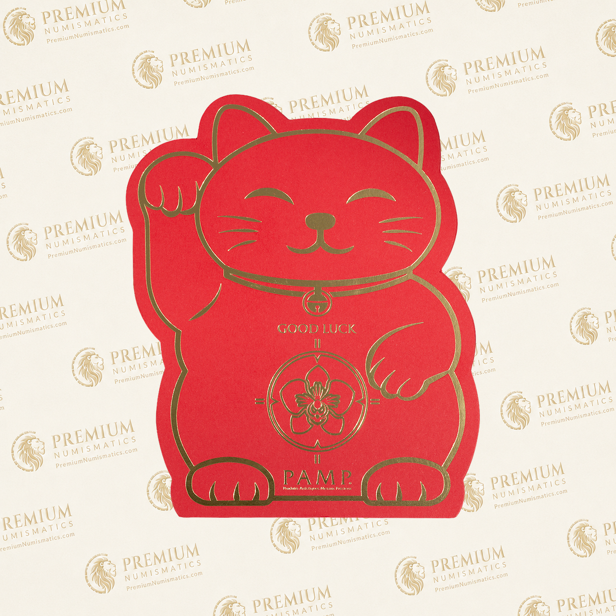 PAMP Lucky Cat 2.5g Gold with sleeve - Image 5